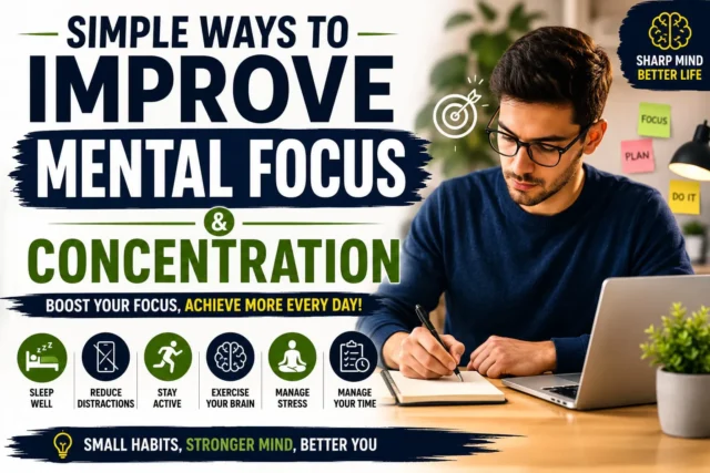 Simple Ways to Improve Your Mental Focus and Concentration Simple Ways to Improve Your Mental Focus and Concentration