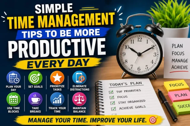 Simple Time Management Tips to Be More Productive Every Day Simple Time Management Tips to Be More Productive Every Day