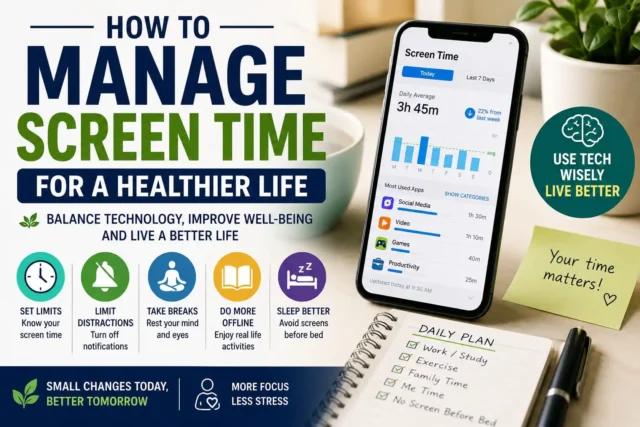 How to Manage Screen Time for a Healthier Life
