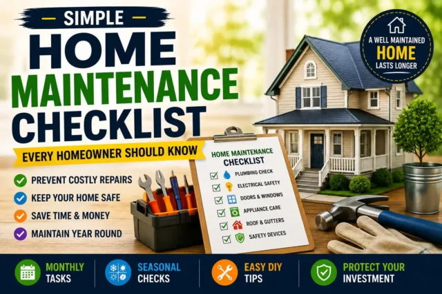 Simple Home Maintenance Checklist Every Homeowner Should Know Simple Home Maintenance Checklist Every Homeowner Should Know